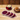 Tea Coasters - Set of 4  (4” Round, Maroon & Beige)